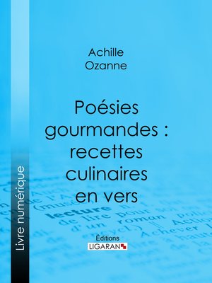 cover image of Poésies gourmandes